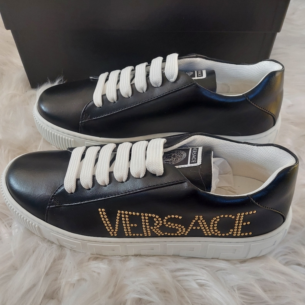 Versace logo embedded sneakers